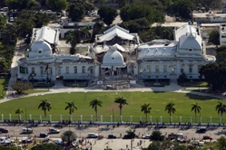 The National Palace (presidential residence) after the January earthquake