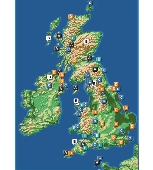 Rocks around Britain Map