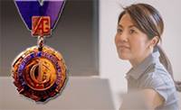 Institute of Geologists Medal with professional woman