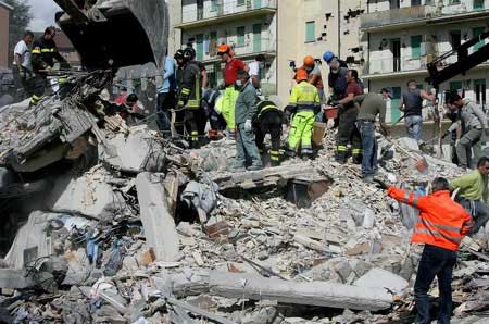 Earthquake damage in L'Aquilia