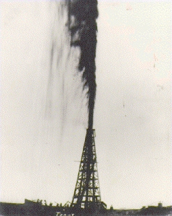We don't do this any more (a gusher, at Spindletop)
