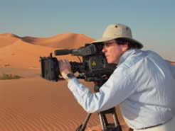 John filming in Algeria