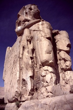 Fig. 6: One of the Colossi of Memnon Photo Ted Nield