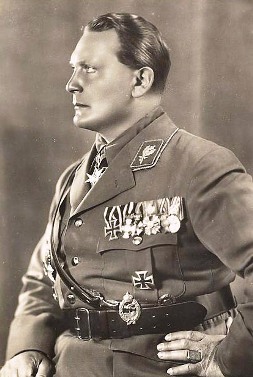 The late unlamented Field Marshall Hermann Goering, in 1932. He famously said that he reached for his gun on hearing the world 