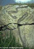 Folded gneiss, South Uist, Scotland