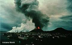 Heimaey, Iceland eruption