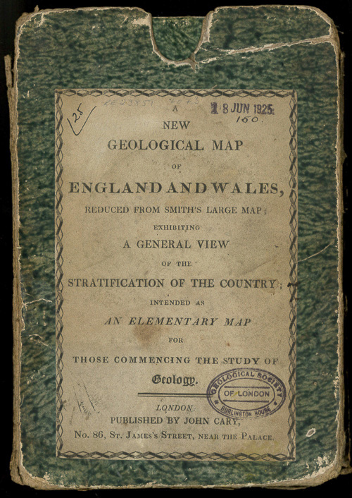 Box for William Smith's reduced map of England and Wales 1827