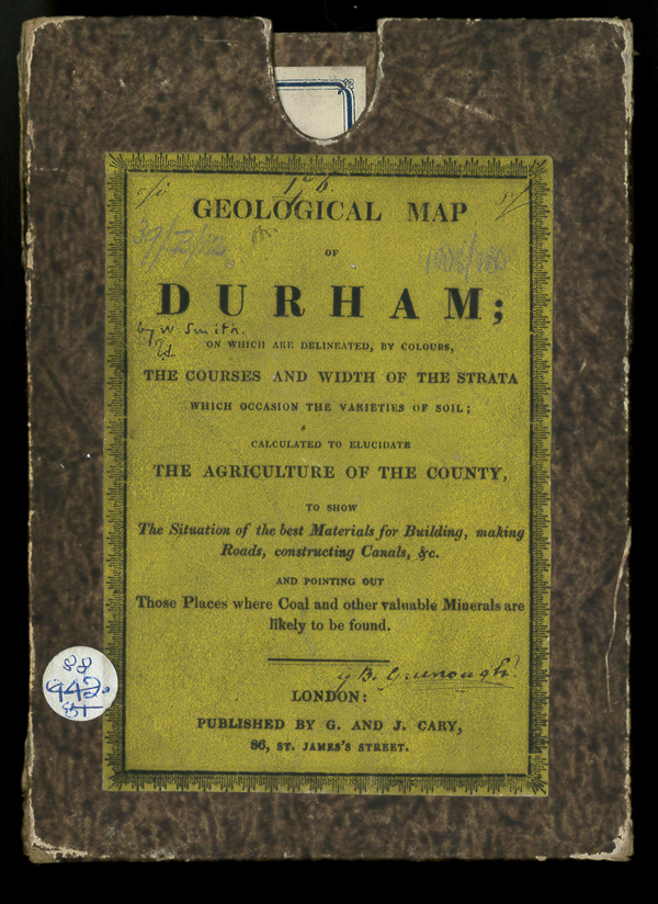 Box for the geological map of Durham