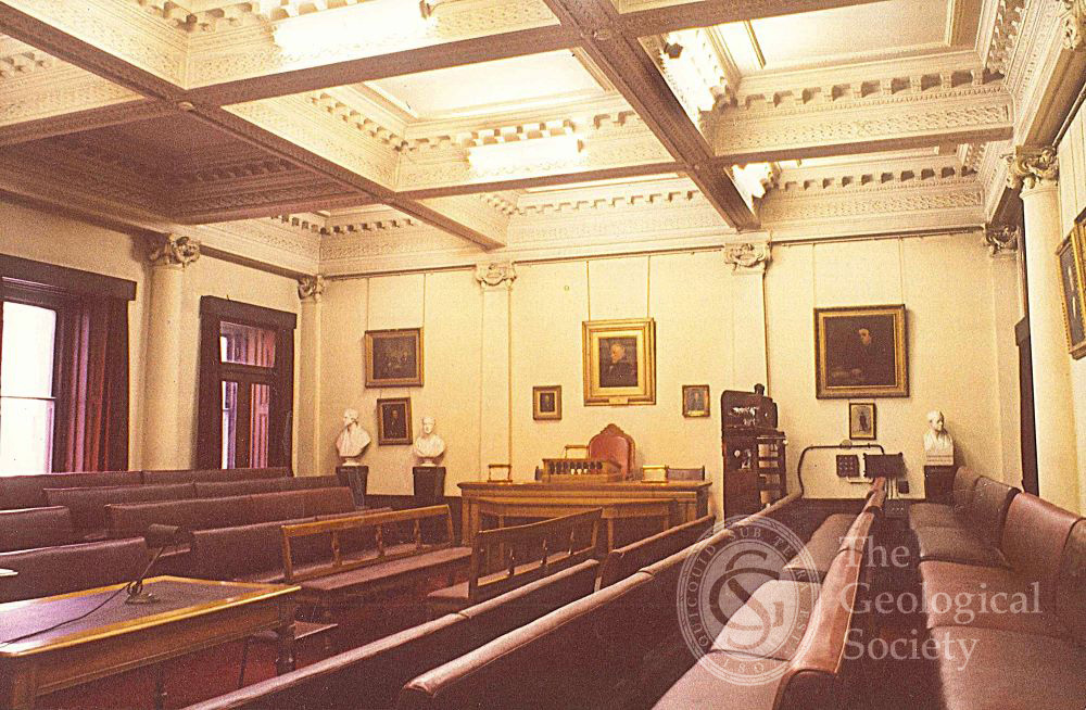 Meeting Room of the Geological Society in 1972