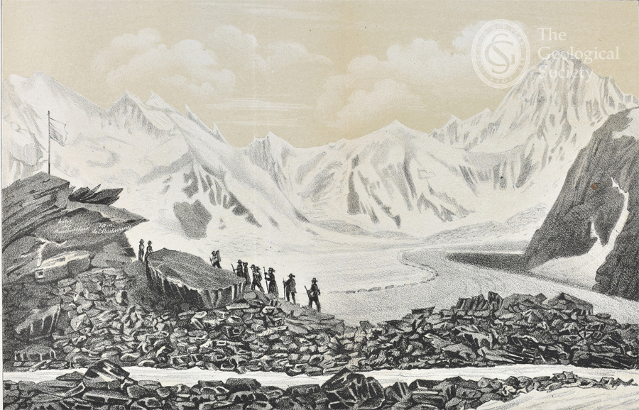 Lithograph 'Hotel Neuchatelois' 1841