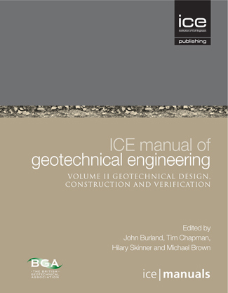 Cover ICE Manual of Geotechnical Engineering, Volume 2: Geotechnical Design, Construction and Verification
