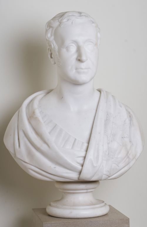 Marble bust of Roderick Impey Murchison