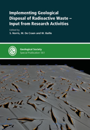 Cover Implementing Geological Disposal of Radioactive Waste – Input from Research Activities,