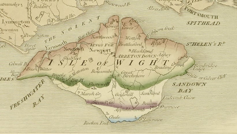 Smith's 1st version of the Isle of Wight