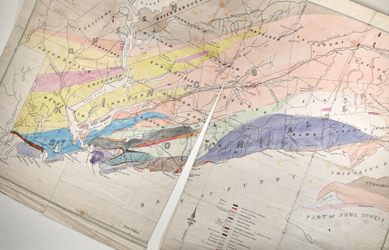 New Brunswick Map Torn 