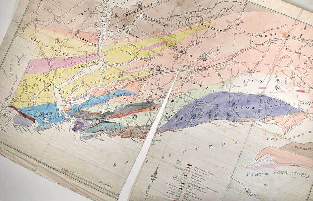 New Brunswick Map Torn 