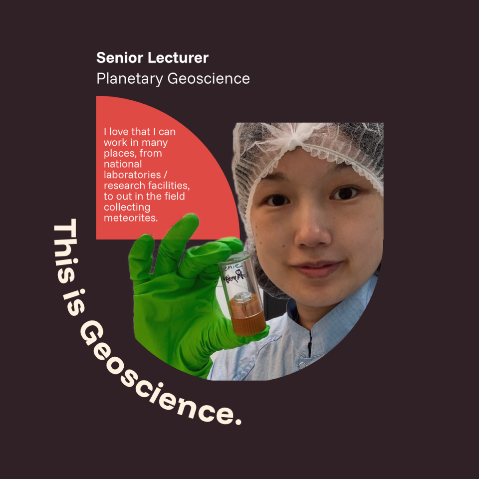 A vignette highlighting a senior lecturer's favourite aspect of their job, promoting the This is Geoscience campaign