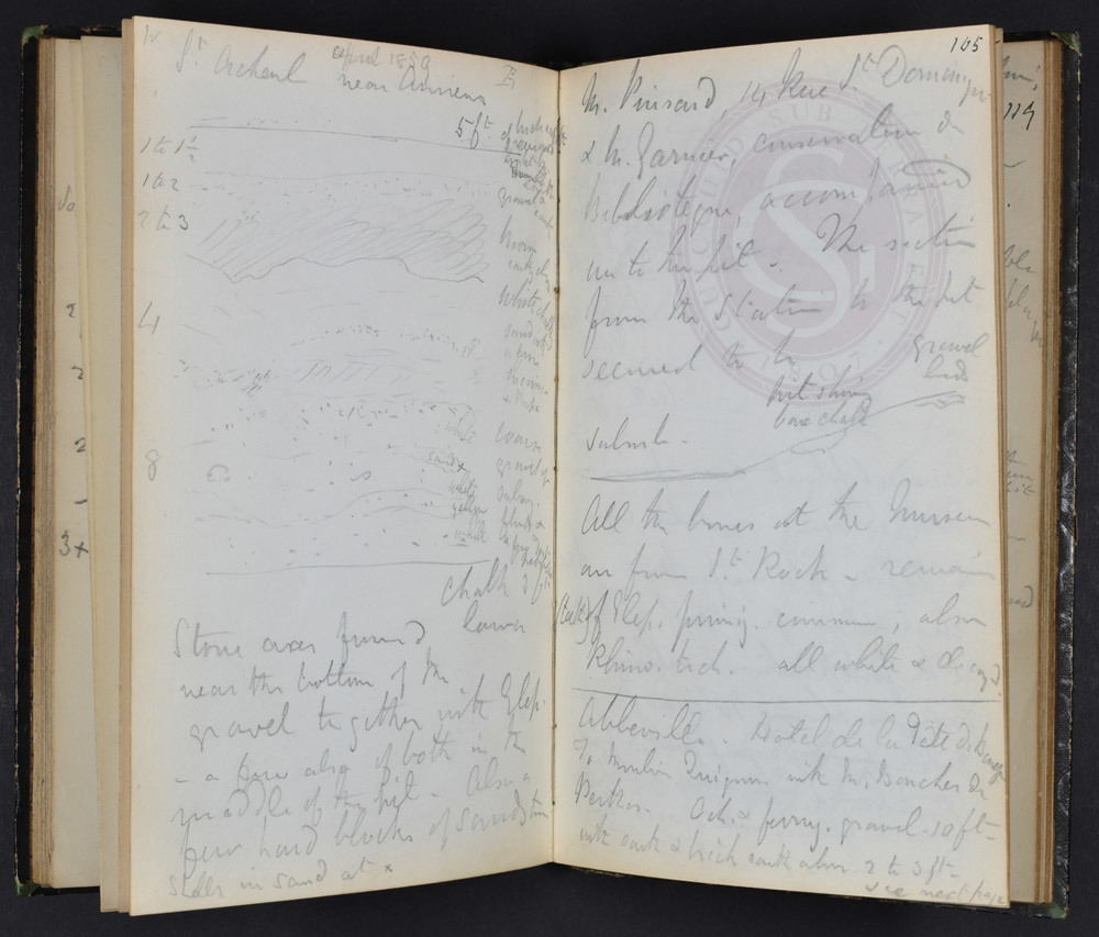 Joseph Prestwich's field book on St Acheul