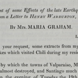 Thumbnail of Maria Graham's paper on Chili