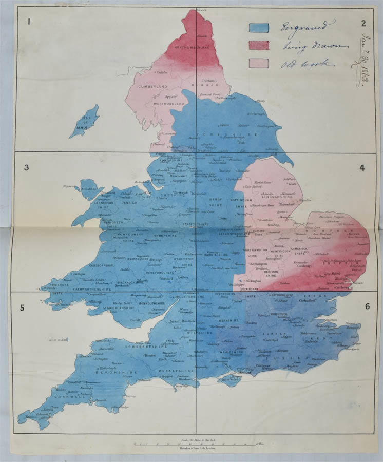 Map Archive England History rewritten | The Geological Society of London