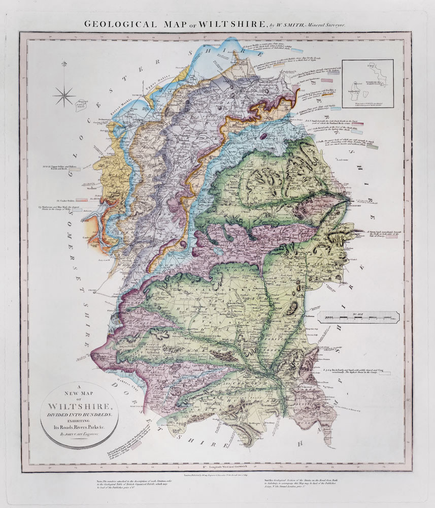 William Smith's geological map of Wiltshire