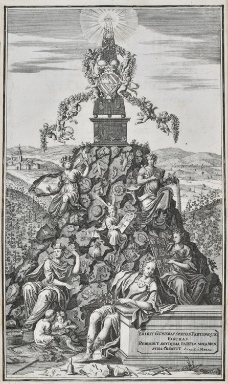 Mount Eivelstad from 'Lithographiae Wirceburgensis' (1726). 