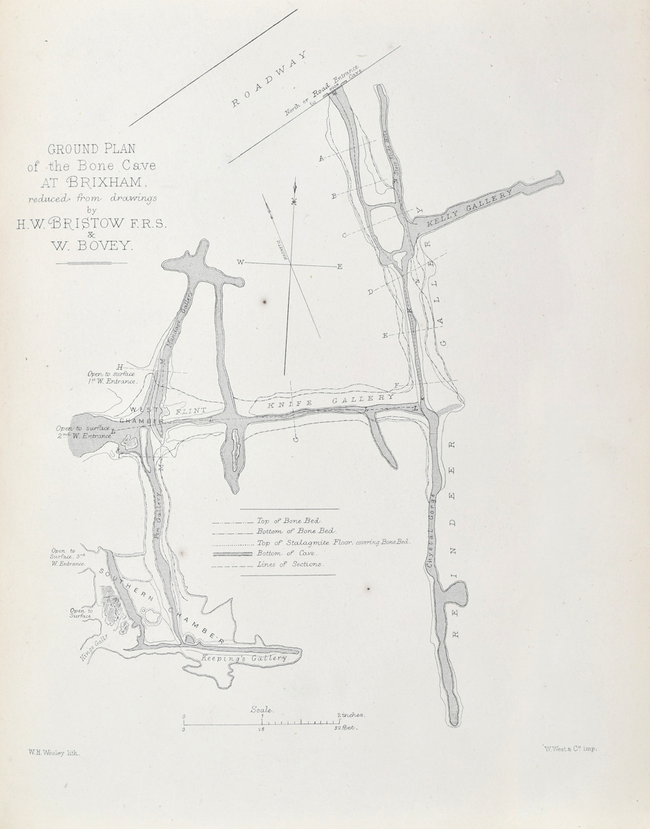 Plan of Brixham Cave