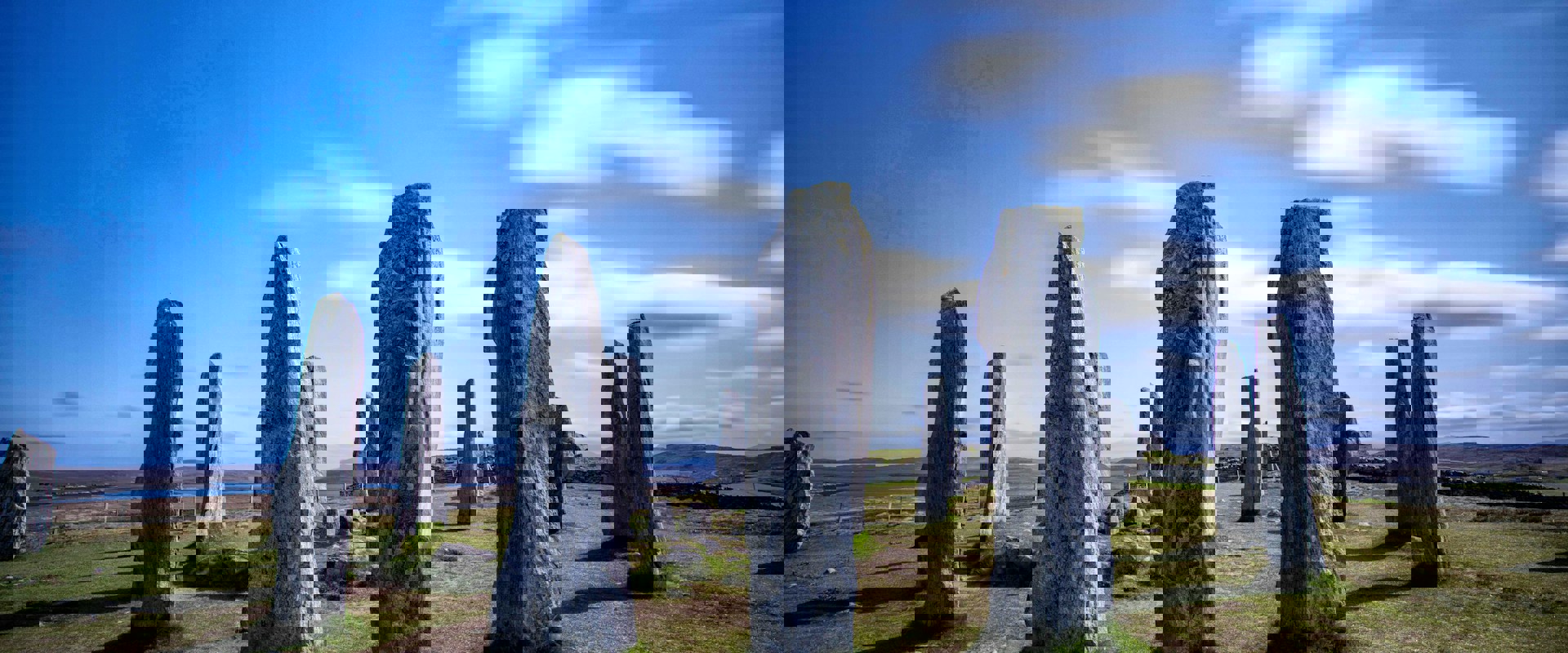 a circle of tall monoliths