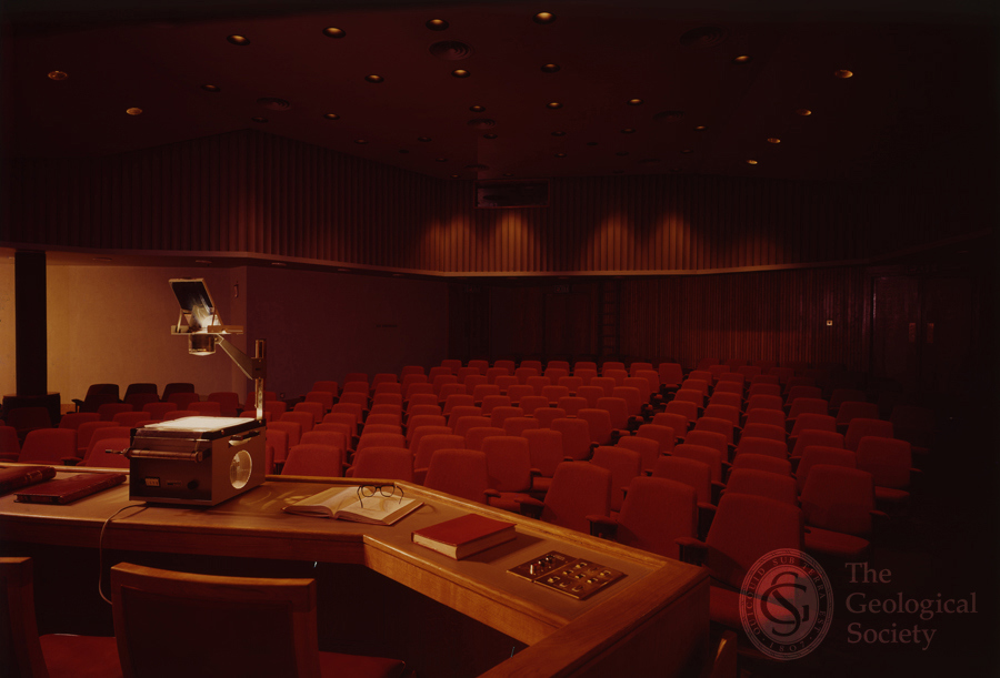 Refurbished lecture theatre of Burlington House in 1974