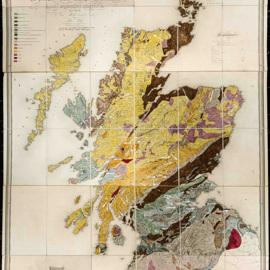 Daniel Sharp's Geological Map of Scotland