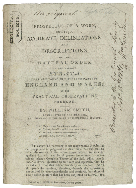 Prospectus for an unpublished work by William Smith, 1801