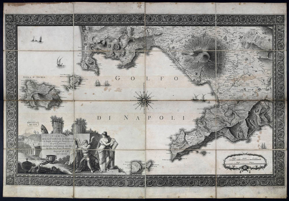 'Carta del littorale di Napoli e de luoghi antichi più rimarchevoli di quei contorni' [Map of the coast of Naples and the more remarkable ancient places...], (1794). 