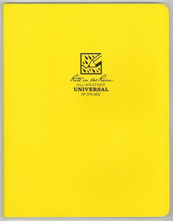Cover Rite in the Rain Universal Field-Flex Notebook, Side Bound, No. 374-MX 