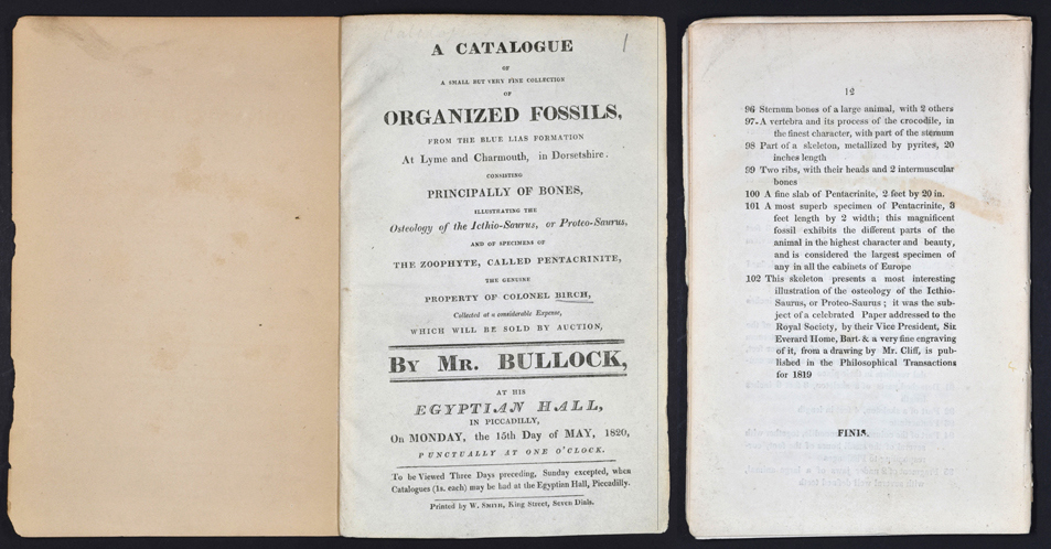 Extracts from the sales catalogue of Thomas Birch's collection