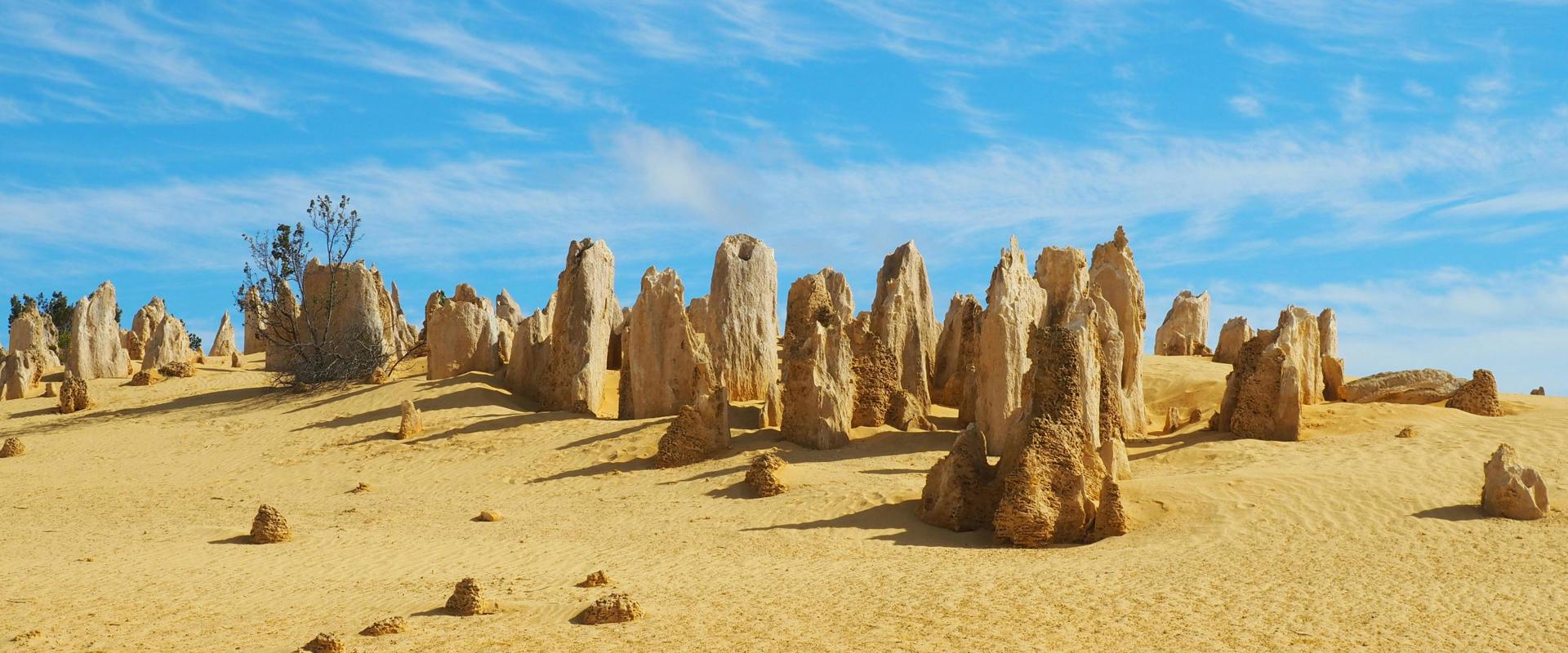 limestone formations of the Pinnacles Desert in Western Australia