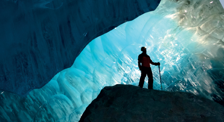 TGA Annual Report Cover - Geoscientist in cavern