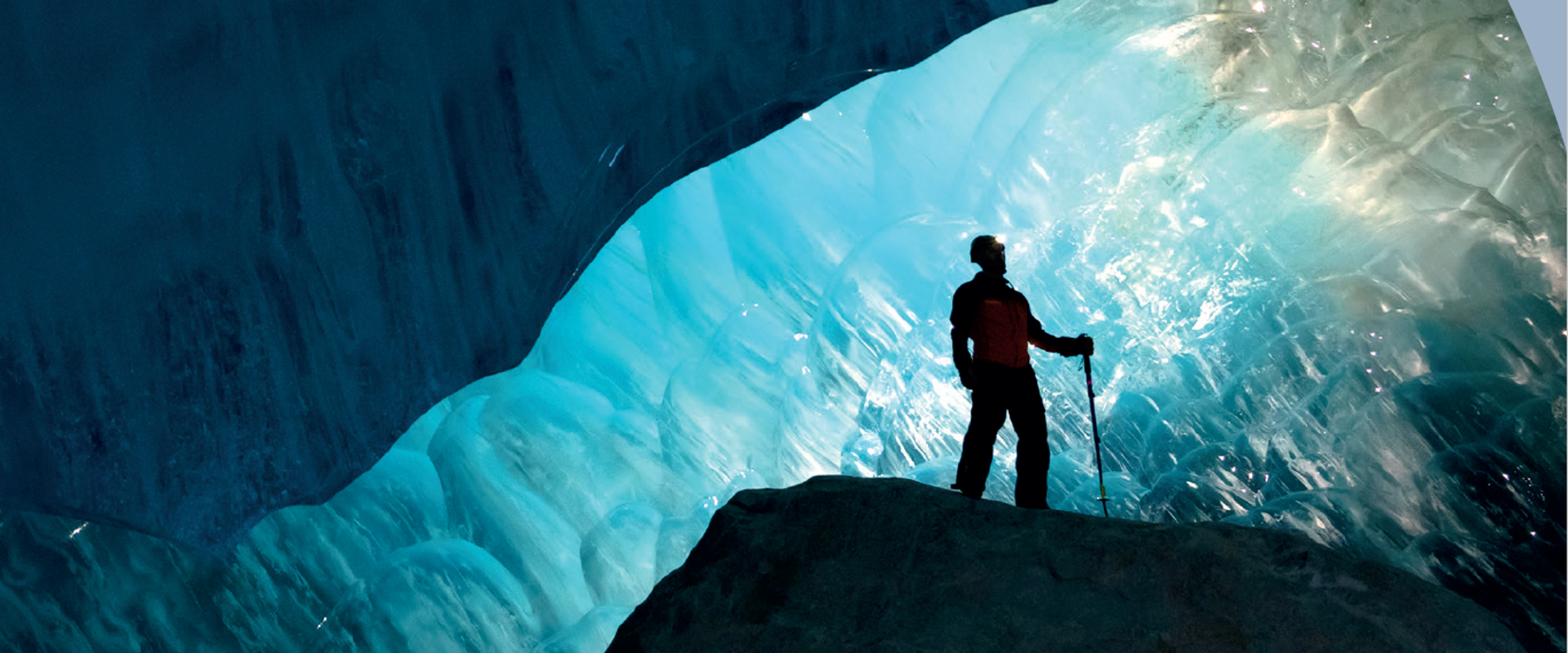 TGA Annual Report Cover - Geoscientist in cavern