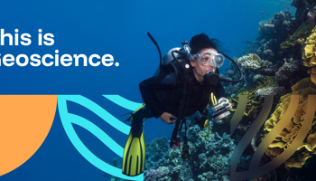 Graphic showing someone with snorkeling equipment on