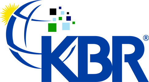 KBR in blue text