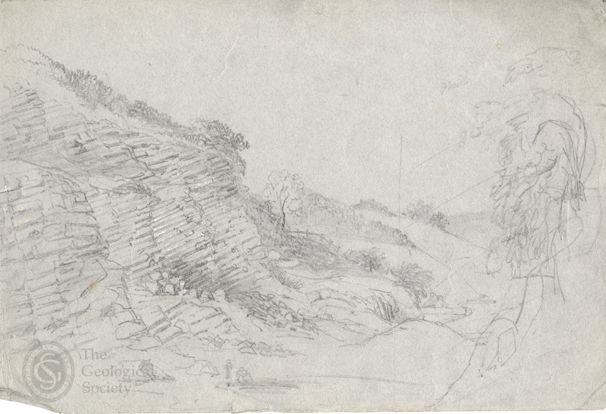 Drawing of Standard Quarries by Lady Lucy Clive