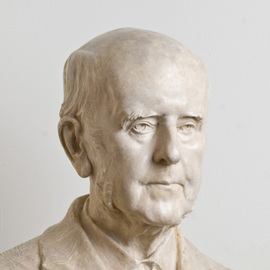 Plaster bust of Archibald Geikie