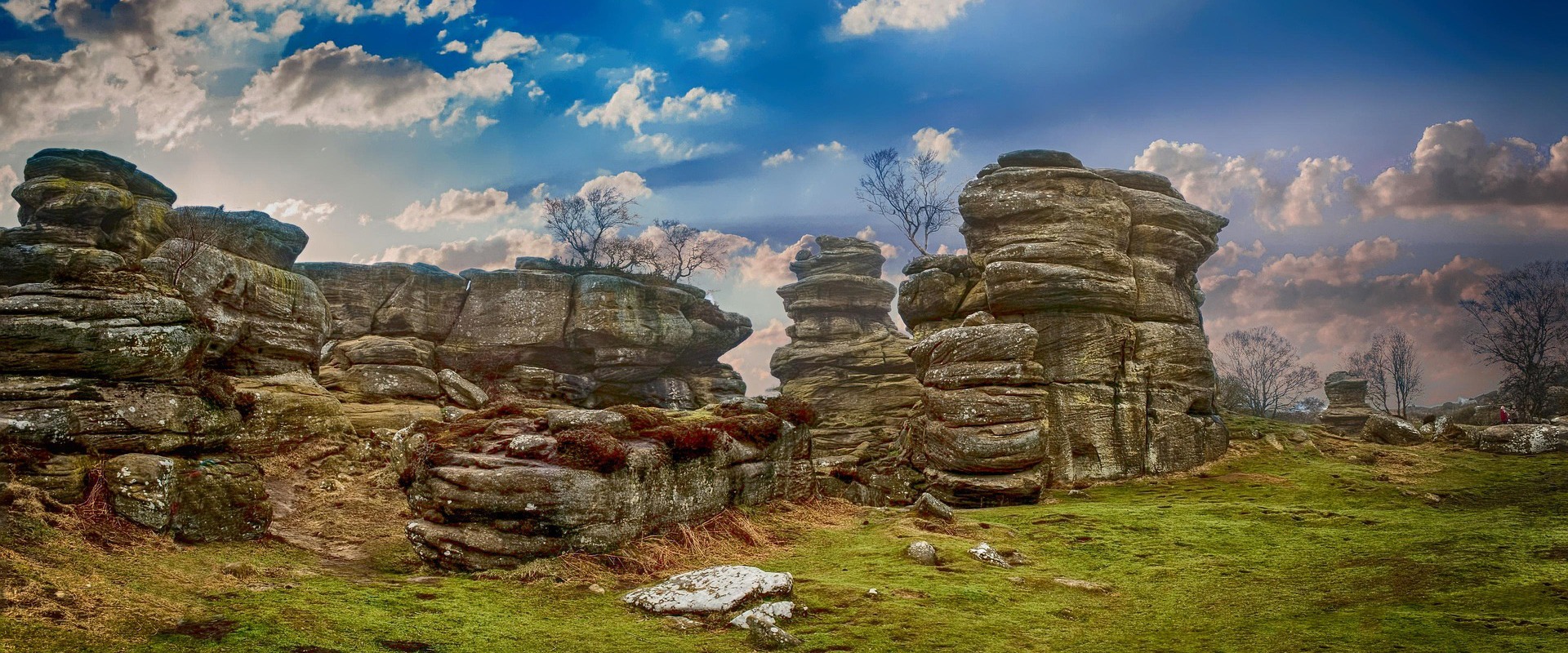 rocks and stones appearing as if piled upon one another