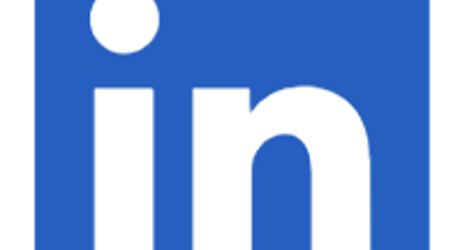 Blue LinkedIn logo