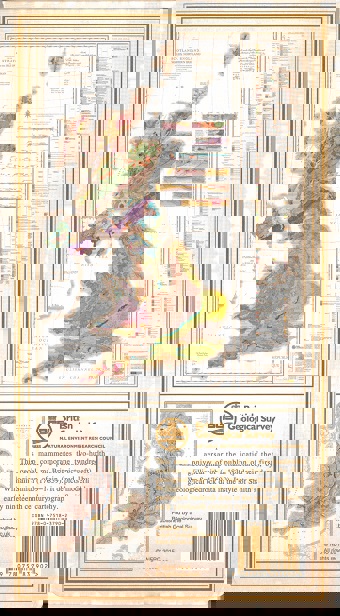 Back cover of Geological Map of Great Britain, Bicentennial edition in the style of William Smith