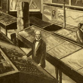 Detail of Charles Moore in his Free Museum, Bath