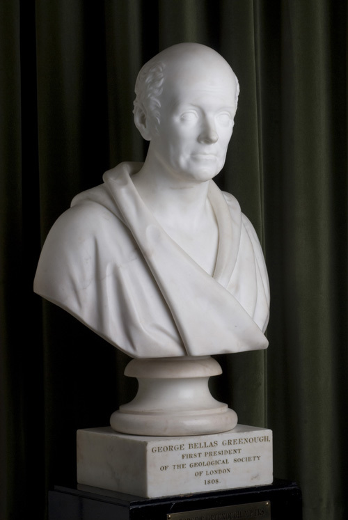 Marble bust of George Bellas Greenough