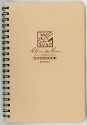 Notebook, Side Spiral Bound, No. 973T, 11.7x17.8cm (tan)