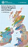 Bedrock Geology of the UK & Ireland map folded