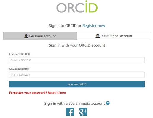 ORCID sign in image